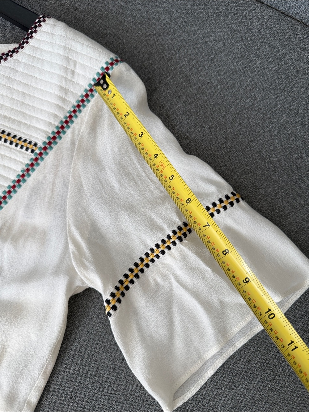 ba&sh Taylor Embroidered Peasant Top Size L NWT - Picture 14 of 14